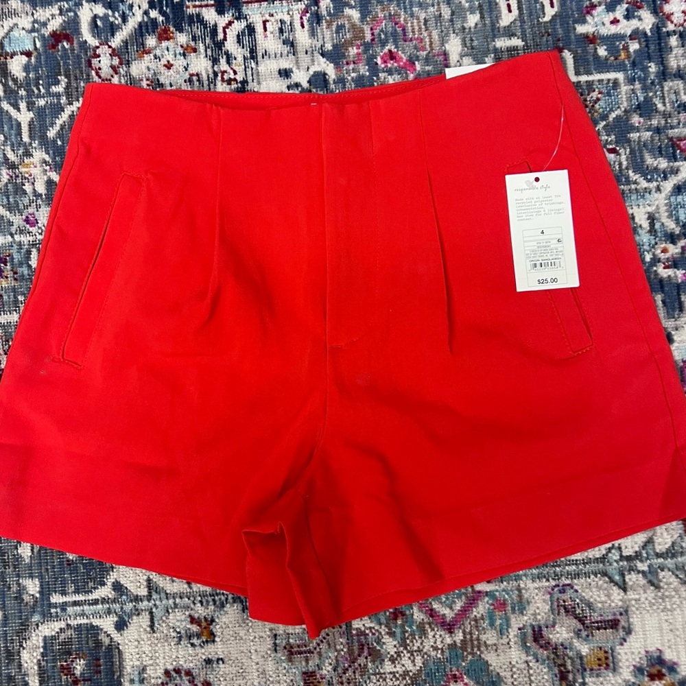 Red Women's Shorts